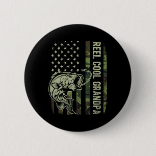 Toll cooler Opa-Tarnung Amerikanische Flagge Väter Button