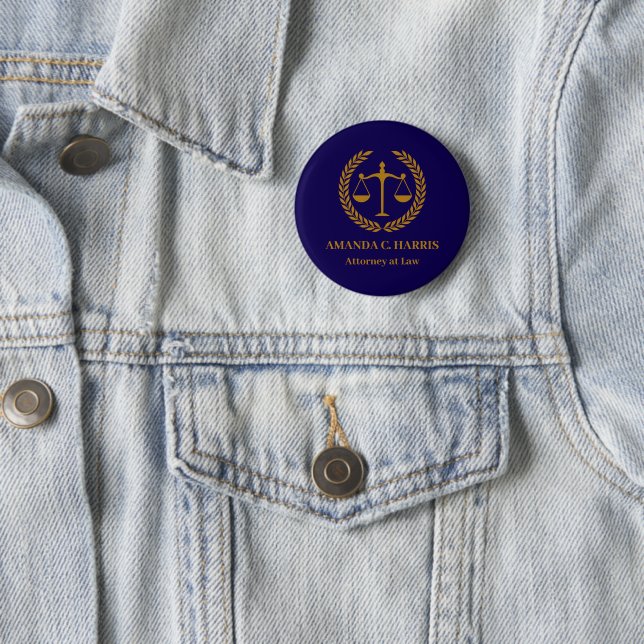 Toll für Anwälte, Rechtsanwälte, Richter, Gerichts Button (Beispiel)