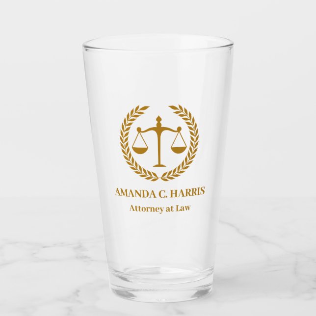 Toll für Anwälte, Rechtsanwälte, Richter, Gerichts Glas (Vorderseite)