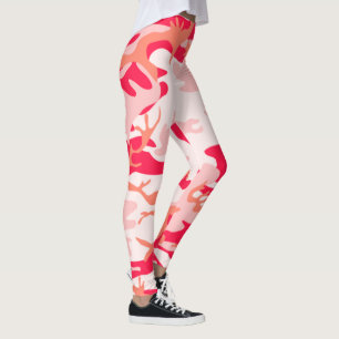 Toll für das Fitnessstudio Sportliches rosa Tarnmu Leggings