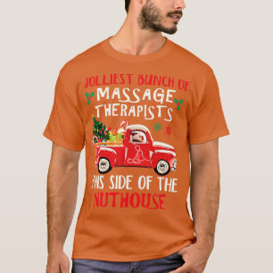 Toll Masseur roter LKW Frohe Weihnacht T-Shirt