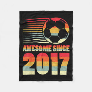Toll seit 2017 Fußball Vintage-Geschenke für Junge Fleecedecke