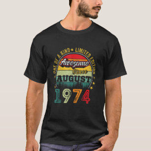 Toll seit August 1974 48 Jahre alt 48. Geburtstag T-Shirt