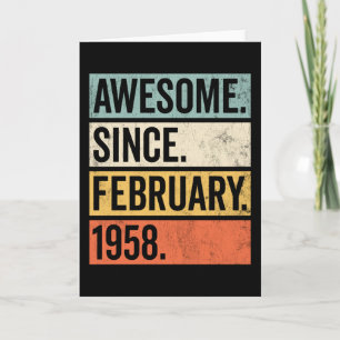 Toll seit Februar 1958 Geburtstag Karte