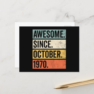 Toll seit Oktober 1970 Geburtstag Postkarte