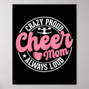 Toll stolze Cheer-Mom immer laute Cheerleading-Mam Poster
