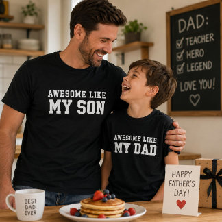 Toll wie mein Sohn Lustiges Papa-Shirt Geschenk T-Shirt