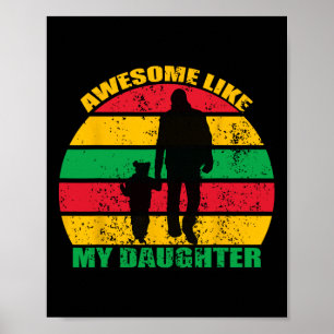Toll wie meine Tochter Juneteenth Schwarzes Melani Poster