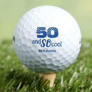 Tolle 50. Geburtstags-Golfbälle 50 Jahre Party Golfball