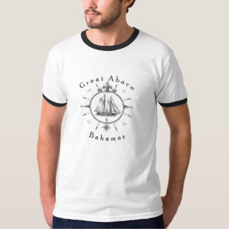 Tolle Abaco Bahamas-Nautik-Segelkompass Segel T-Shirt