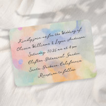 Tolle abstrakte Aquarell-Moderne Schrift Hochzeit