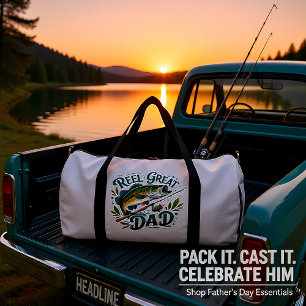 Tolle Angeldesign für Väter zum Angeln Duffle Bag