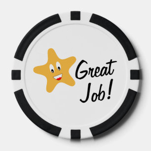 Tolle Arbeit! Gold Star Custom Pokerchips