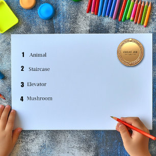 Tolle Arbeit Schüler Individuelle Goldmedaillon-Au Runder Aufkleber