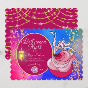 Tolle BOLLYWOOD Tanzmusik-Party JEDES EVENT Einladung