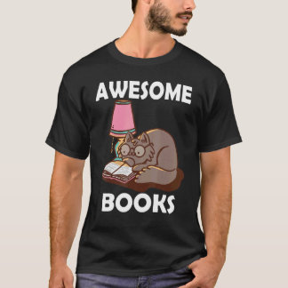 Tolle Bücher Lehrer Lesen Literatur Katze Katzen T-Shirt