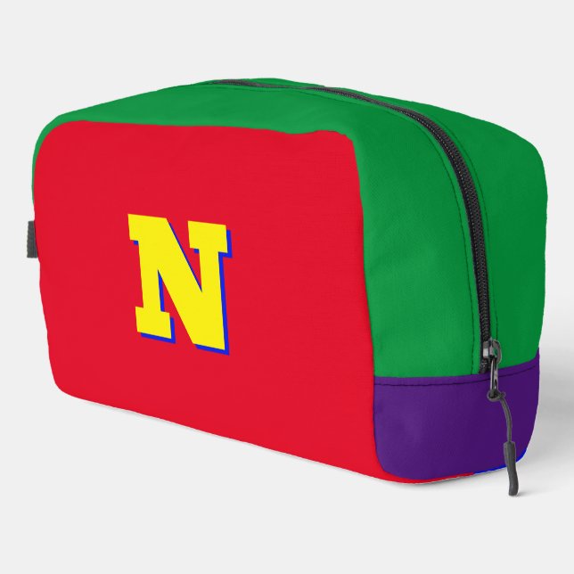 Tolle Farben Monogramm-Tasche Waschbeutel (Rechte Ecke)