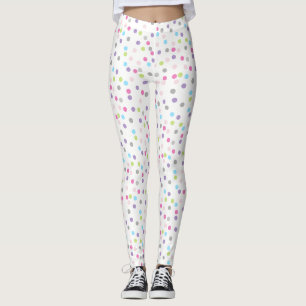 Tolle farbenfrohe Punkte Spots Positive Vibe Leggi Leggings