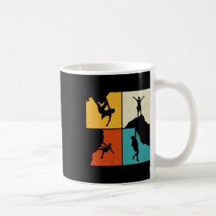 Tolle Felsenkletterei Retro-Bergsteiger Wanderer Kaffeetasse