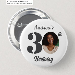 Tolle Fotogunst zum 30. Geburtstag Button