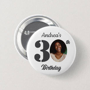 Tolle Fotogunst zum 30. Geburtstag Button