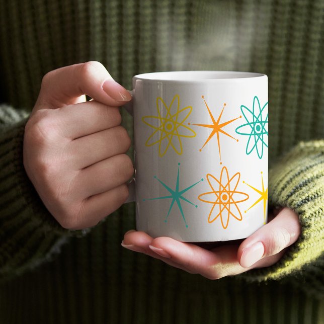 Tolle Fünfziger - Atome und Sterne Tasse (Von Creator hochgeladen)