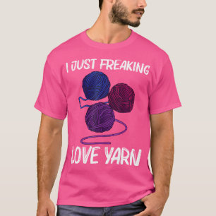 Tolle Garn-Geschenke für Männer Frauen Häkeln Stri T-Shirt
