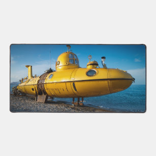 Tolle Gelbe U-Boot-Schreibtischunterlage! Schreibtischunterlage