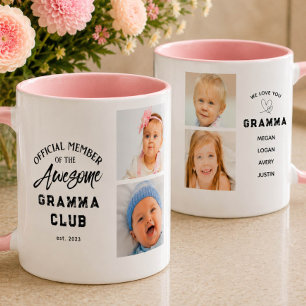 Tolle GRAMMA-Fotocollage-Tasse Tasse