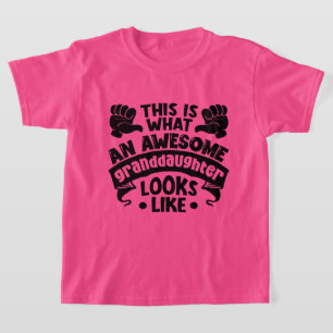 Tolle großartige Enkelin Wortkunst T-Shirt