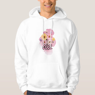 Tolle Häkel-Blumen-Wasserfarben-Kunst Hoodie