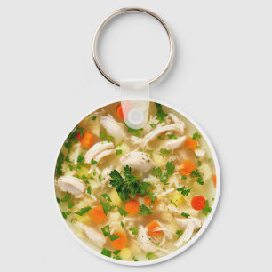 Tolle Hühnernudelsuppe-Thema Schlüsselanhänger