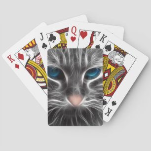 Tolle Katze mit blauen Augen Spielkarten