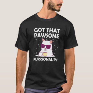 Tolle Katzenpersönlichkeit Katzenliebhaber Motivat T-Shirt