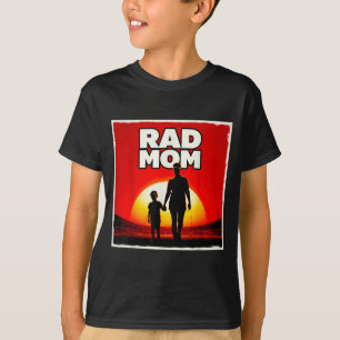 Tolle Mama Mutter und Sohn Fußballmutter Sonnenunt T-Shirt