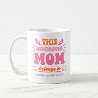 Tolle Mama Pink Orange Kaffeetasse