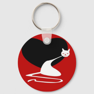 Tolle Miezekatze (rot) Schlüsselanhänger