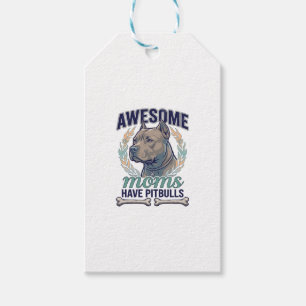 Tolle Mütter haben Pitbulls Hundeknochen Kranz Geschenkanhänger