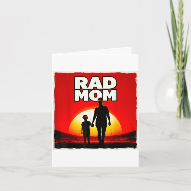 Tolle Mutter Mutter und Sohn Fußballmutter Sonnenu Karte (Vorderseite)