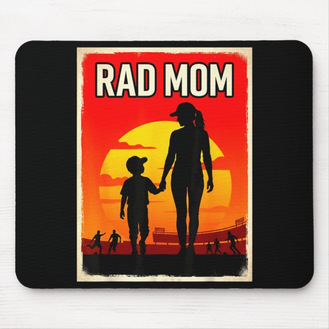 Tolle Mutter Mutter und Sohn Fußballmutter Sonnenu Mousepad (Vorne)
