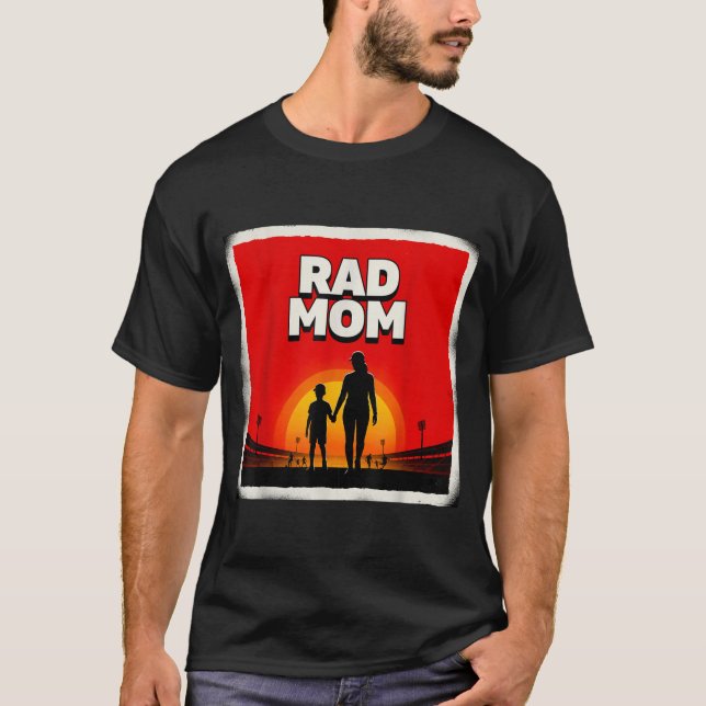 Tolle Mutter Mutter und Sohn Fußballmutter Sonnenu T-Shirt (Vorderseite)