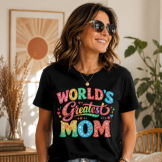 Tolle Mutter Retro-Blumen-Typografie Tri-Blend Shirt