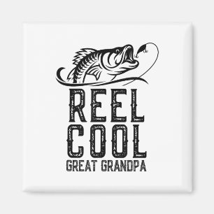 Tolle Oma Angelrute Fischer Lustig Retro Magnet