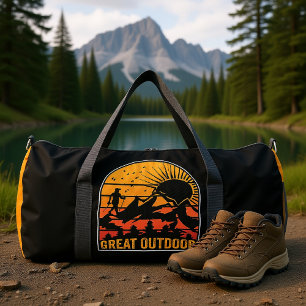 Tolle Outdoor-Wanderung bei Sonnenuntergang  Duffle Bag