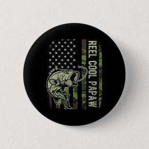 Tolle Papaw-Tarnung Amerikanische Flagge Vatertag Button
