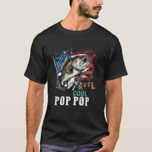 Tolle Pop-Pop-Tarnung Amerikanische Flagge Vater T-Shirt