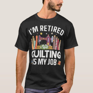 Tolle Quiltkunst für Frauen Mutter Oma Stich Nähen T-Shirt