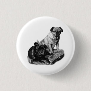Tolle Schattierungen, Mops Pin Button