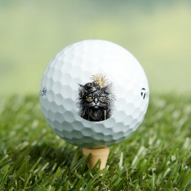Tolle Steampunk-Katze  Golfball (Insitu T-Shirt)