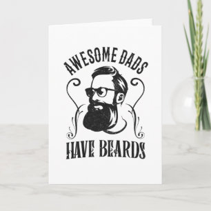 Tolle Väter haben einen Bart Hipster-Vater Vaterta Karte